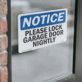 Please Lock Garage Door Nightly