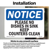 Please No Dishes In Sink Keep Counters Clean