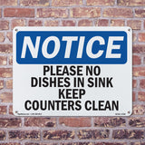 Please No Dishes In Sink Keep Counters Clean