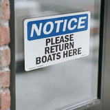 Please Return Boats Here