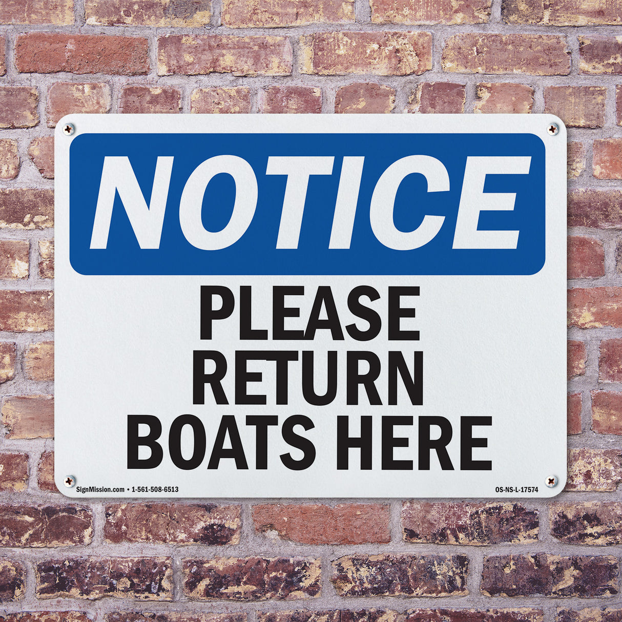 Please Return Boats Here