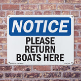 Please Return Boats Here