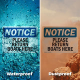 Please Return Boats Here