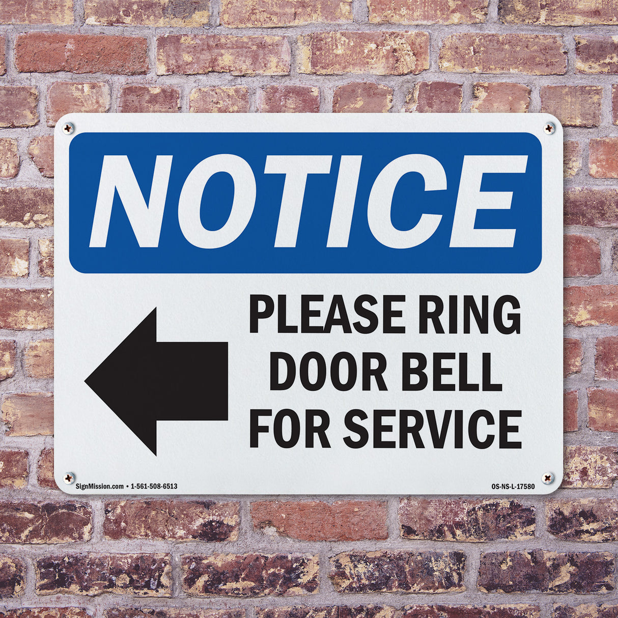 Please Ring Door Bell For Service
