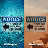 Please Ring Door Bell For Service