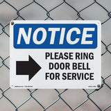 Please Ring Door Bell For Service