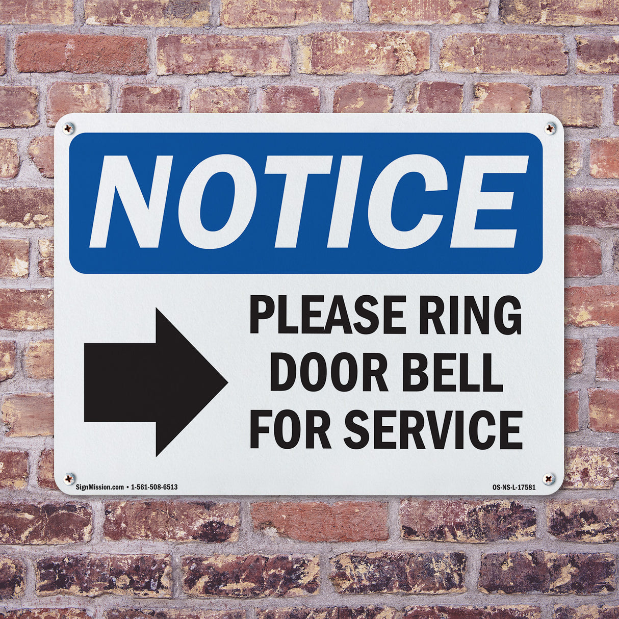 Please Ring Door Bell For Service