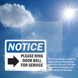 Please Ring Door Bell For Service
