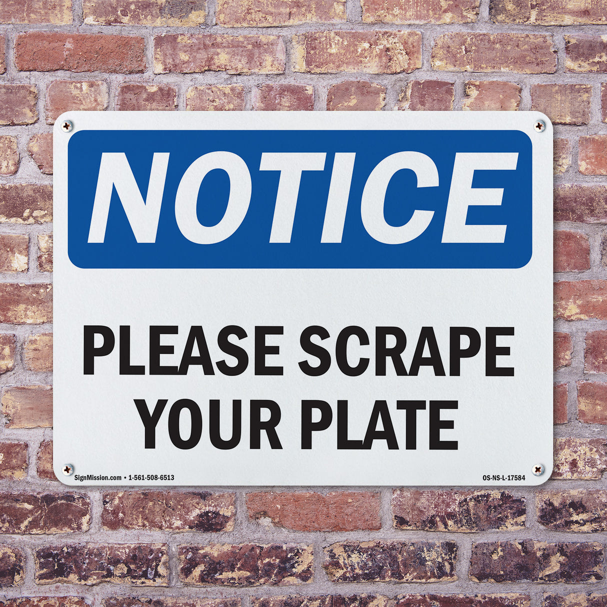 Please Scrape Your Plate