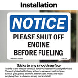 Please Shut Off Engine Before Fueling