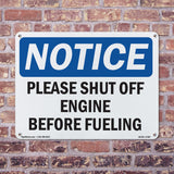 Please Shut Off Engine Before Fueling