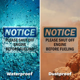 Please Shut Off Engine Before Fueling