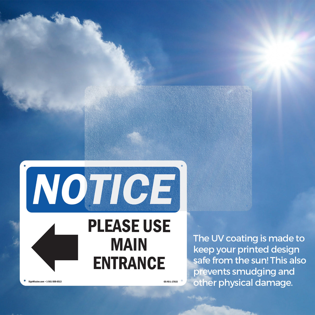 Please Use Main Entrance [Left Arrow]