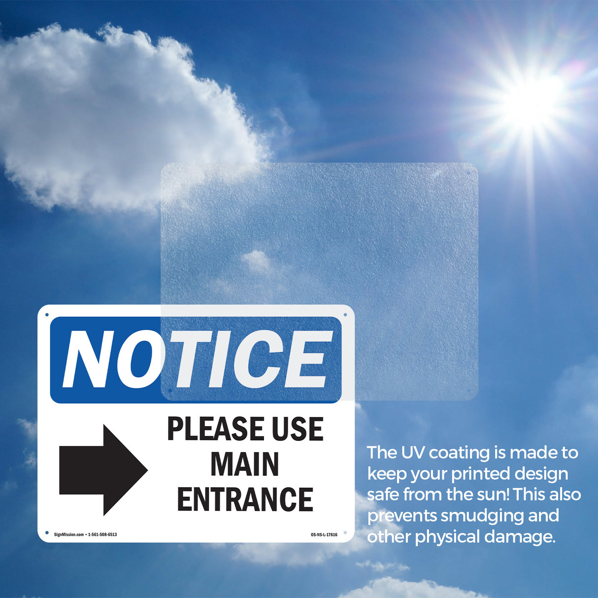 Please Use Main Entrance [Right Arrow]