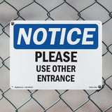 Please Use Other Entrance