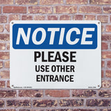 Please Use Other Entrance