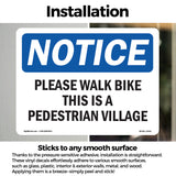 Please Walk Bike This Is A Pedestrian