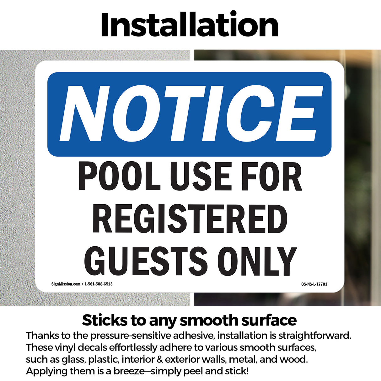 Pool Use For Registered Guests Only