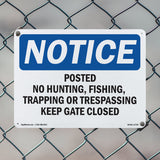Posted No Hunting, Fishing, Trapping Or