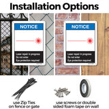Laser Repair In Progress Do Not Enter Eye Protection Required