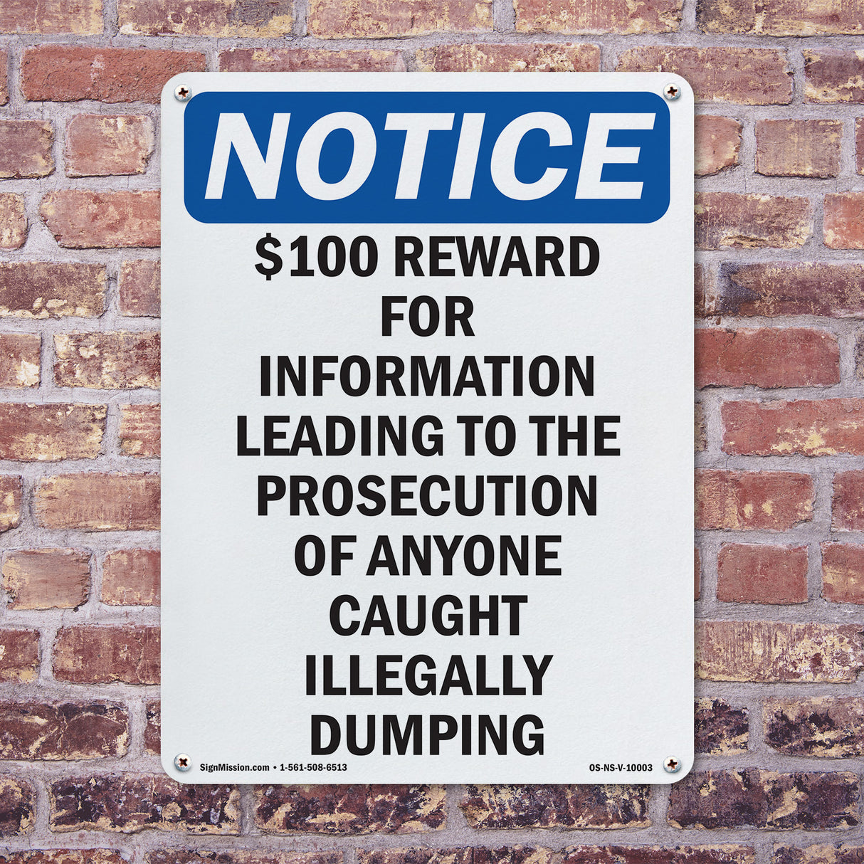 $100 Reward For Information Leading