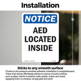 AED Located Inside Sign