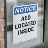 AED Located Inside Sign