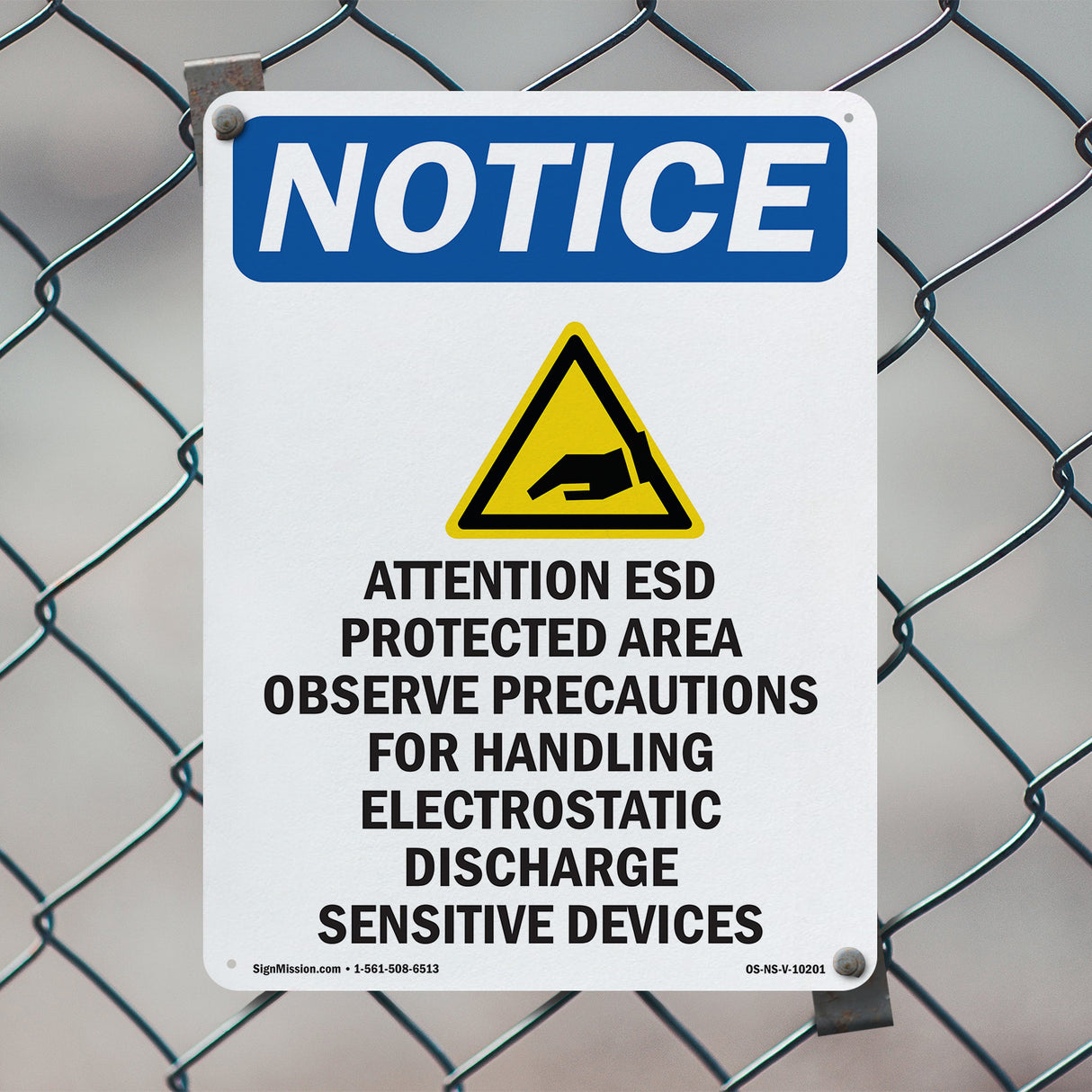 Attention ESD Protected Area