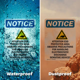 Attention ESD Protected Area