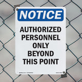 Authorized Personnel Only Beyond