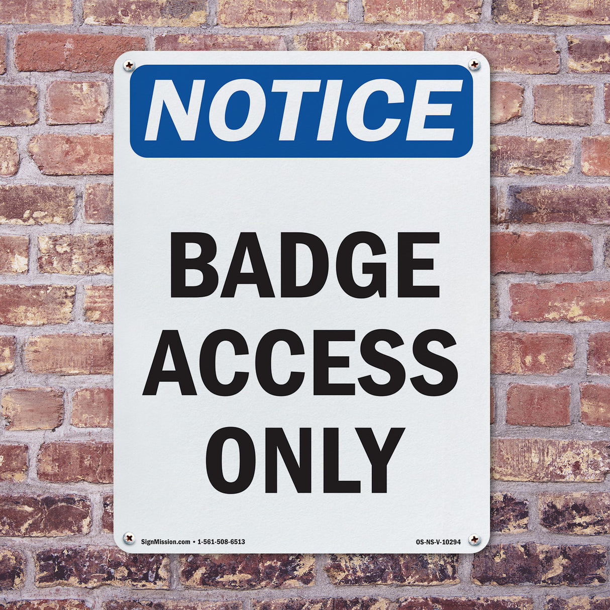 Badge Access Only
