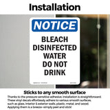Bleach Disinfected Water Do Not Drink