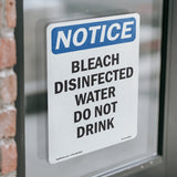 Bleach Disinfected Water Do Not Drink