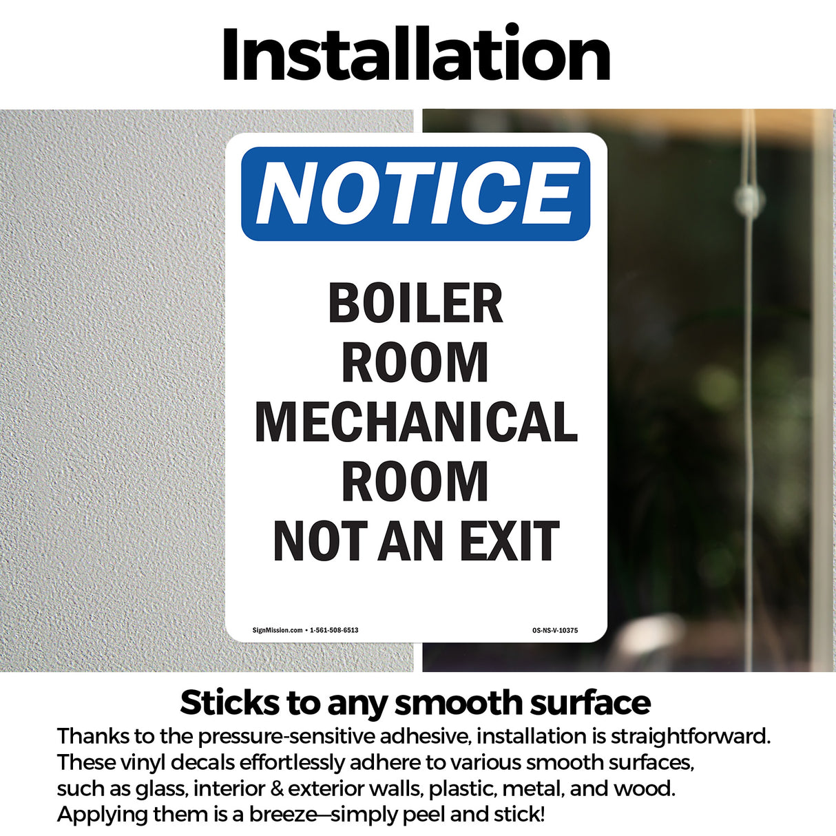 Boiler Room Mechanical Room Not An Exit Sign