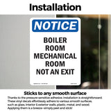 Boiler Room Mechanical Room Not An Exit Sign
