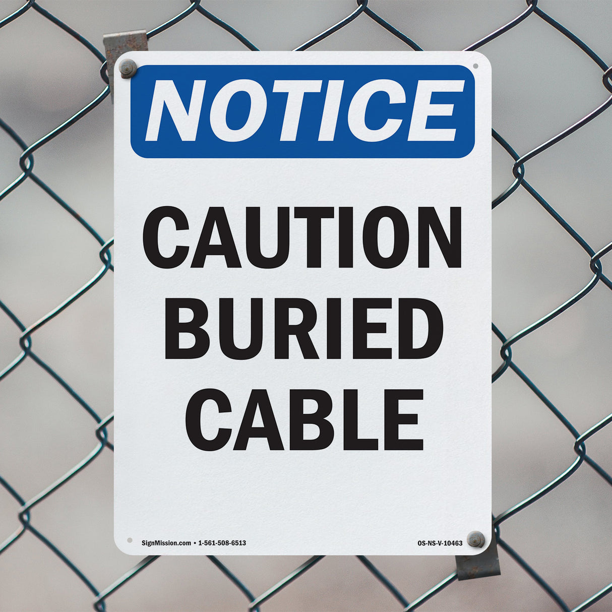 Caution Buried Cable Sign