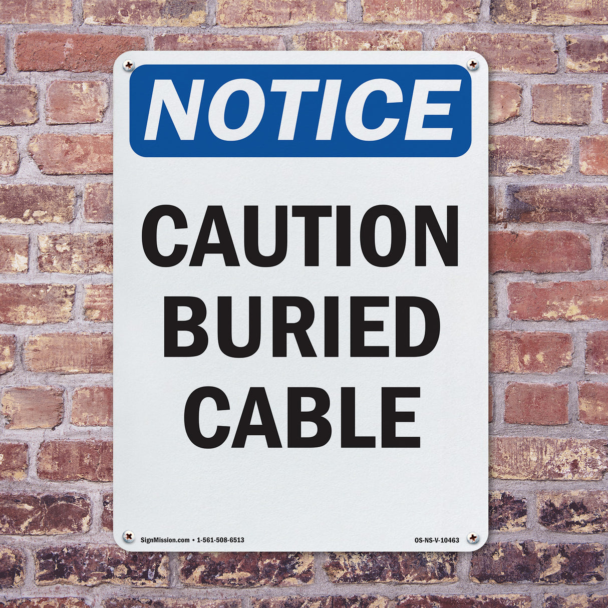Caution Buried Cable Sign