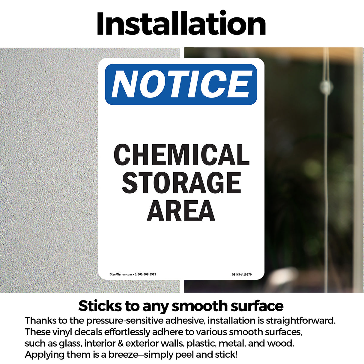 Chemical Storage Area Sign