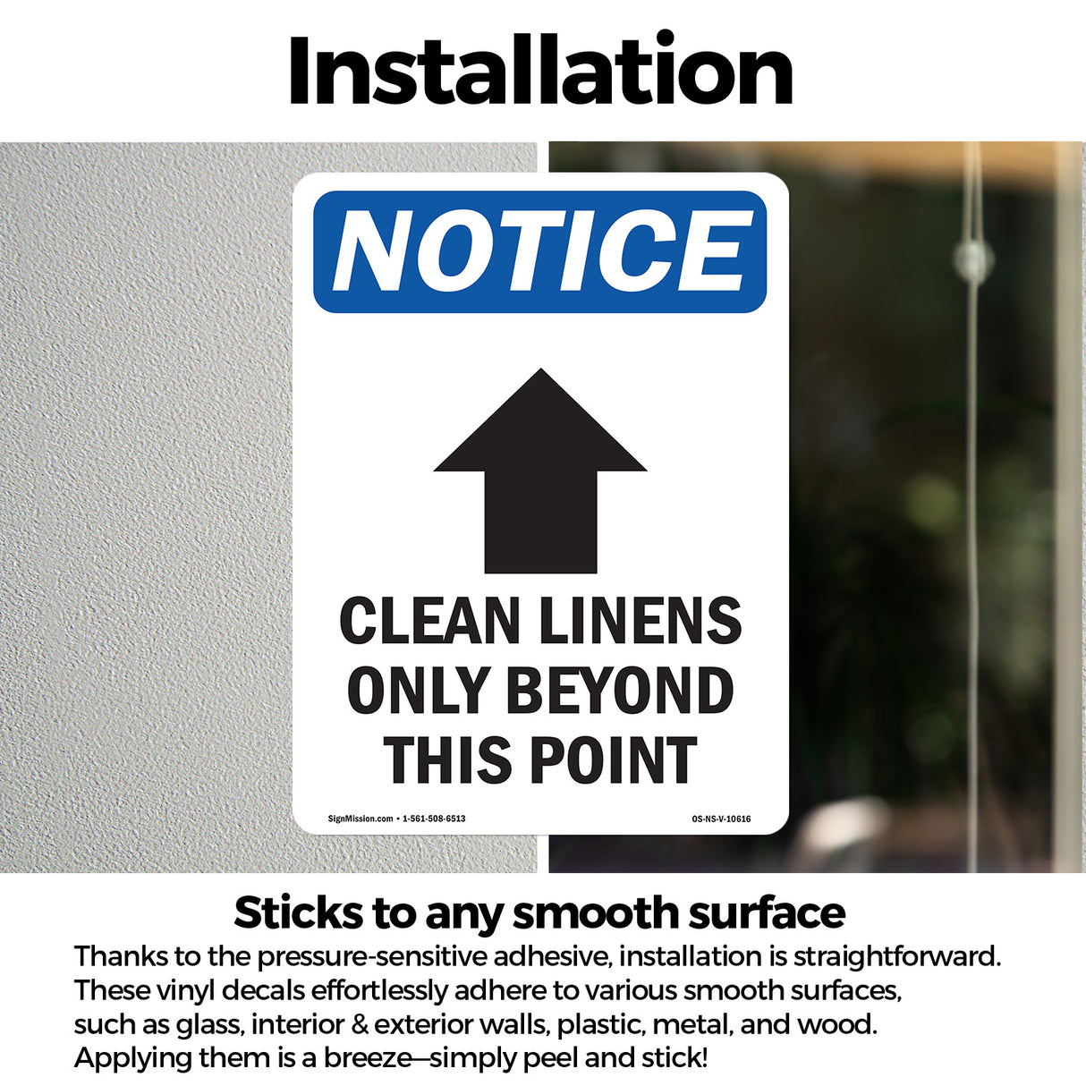 Clean Linens Only Beyond This