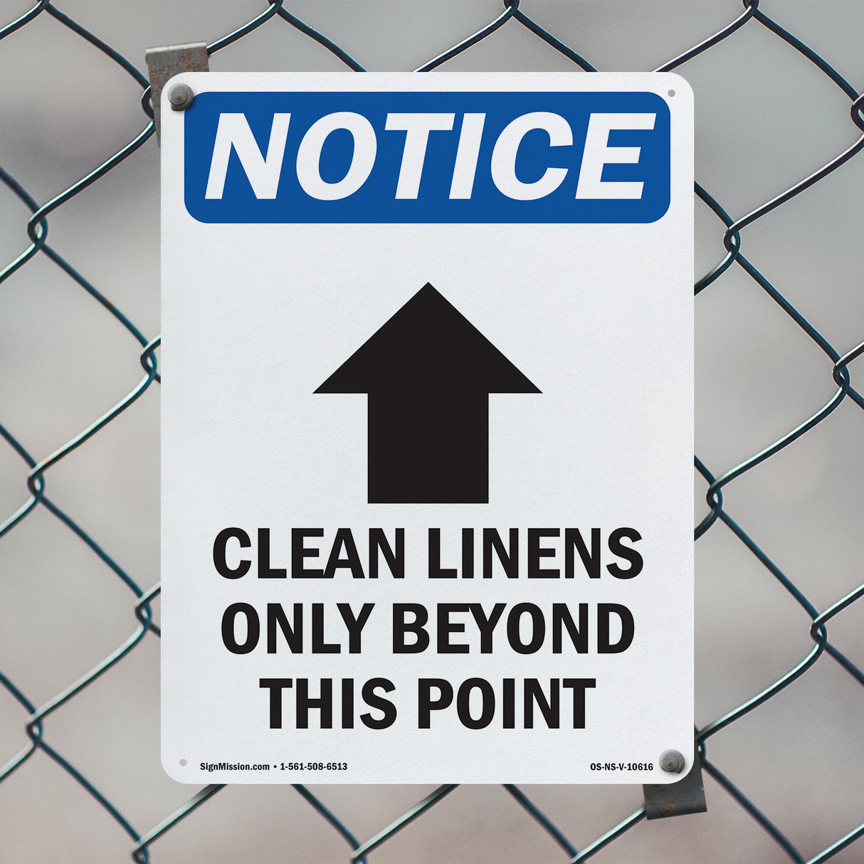 Clean Linens Only Beyond This