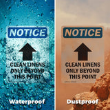 Clean Linens Only Beyond This