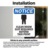 Clean Room Suit Required Beyond