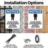 Clean Room Suit Required Beyond