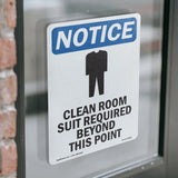 Clean Room Suit Required Beyond