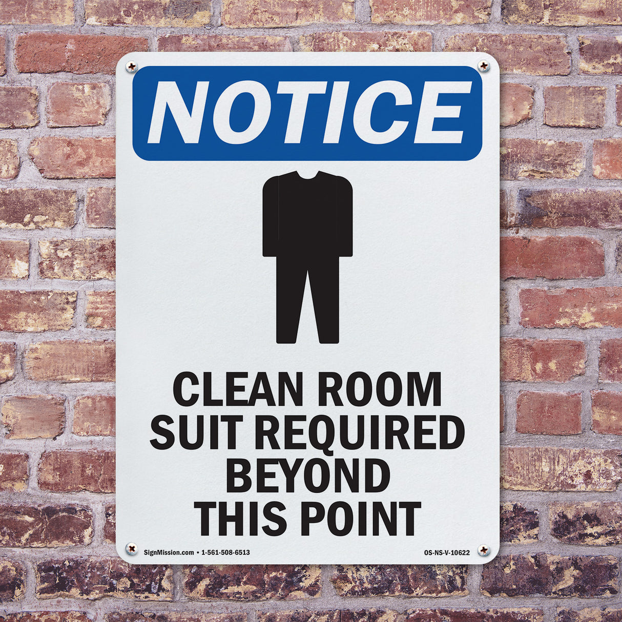 Clean Room Suit Required Beyond