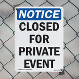Closed For Private Event