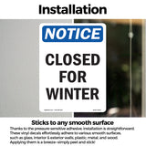 Closed For Winter