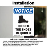 Closed Toed Shoes Required