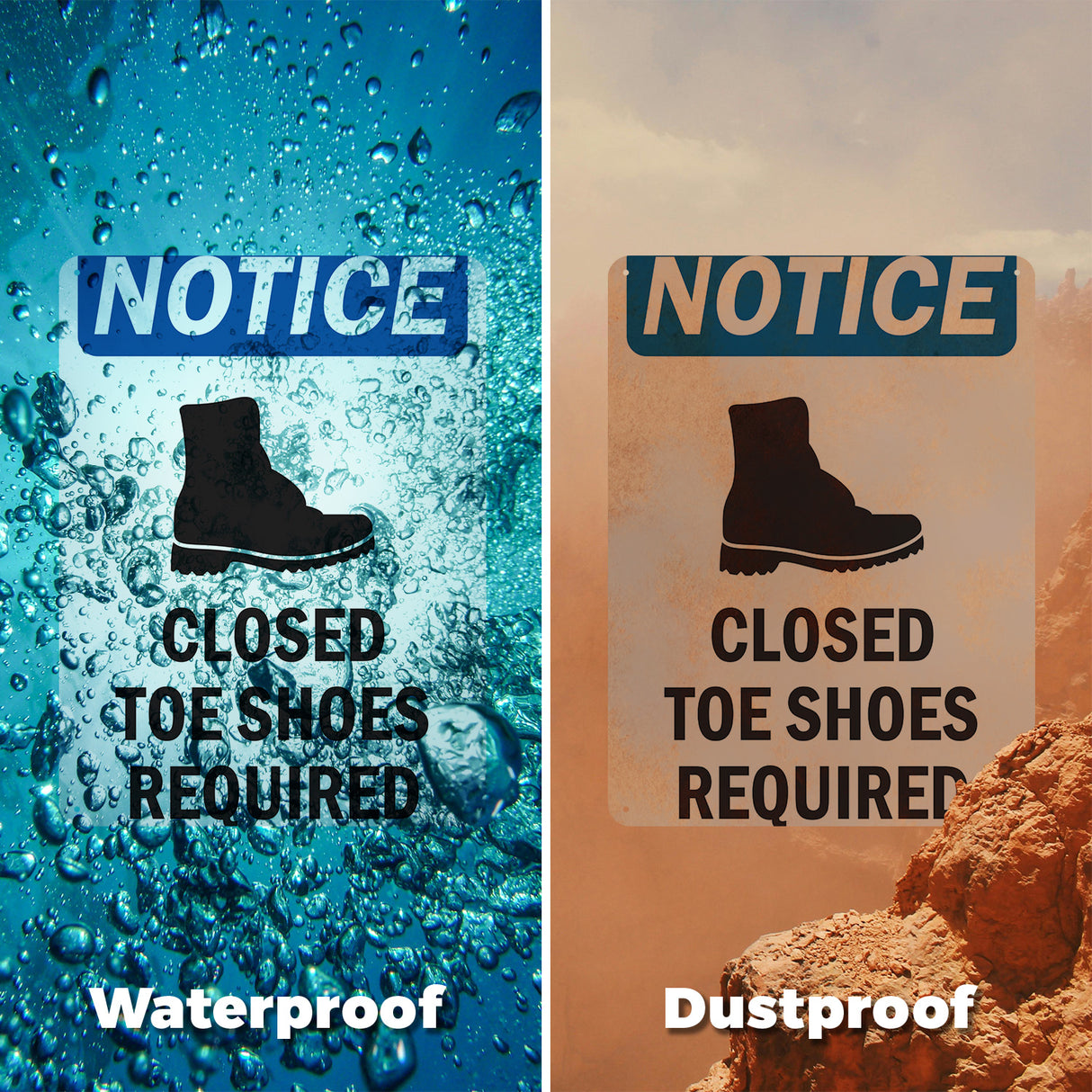 Closed Toed Shoes Required