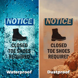 Closed Toed Shoes Required